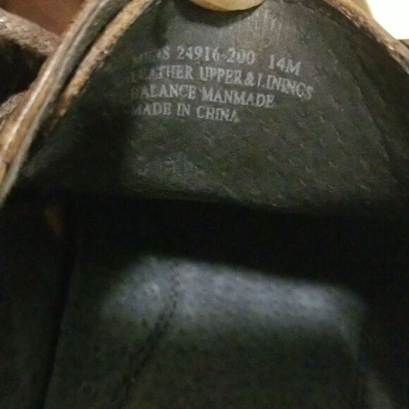 STACY ADAMS Brown Leather Oxford Shoes SIZE 14 - Picture 6 of 7